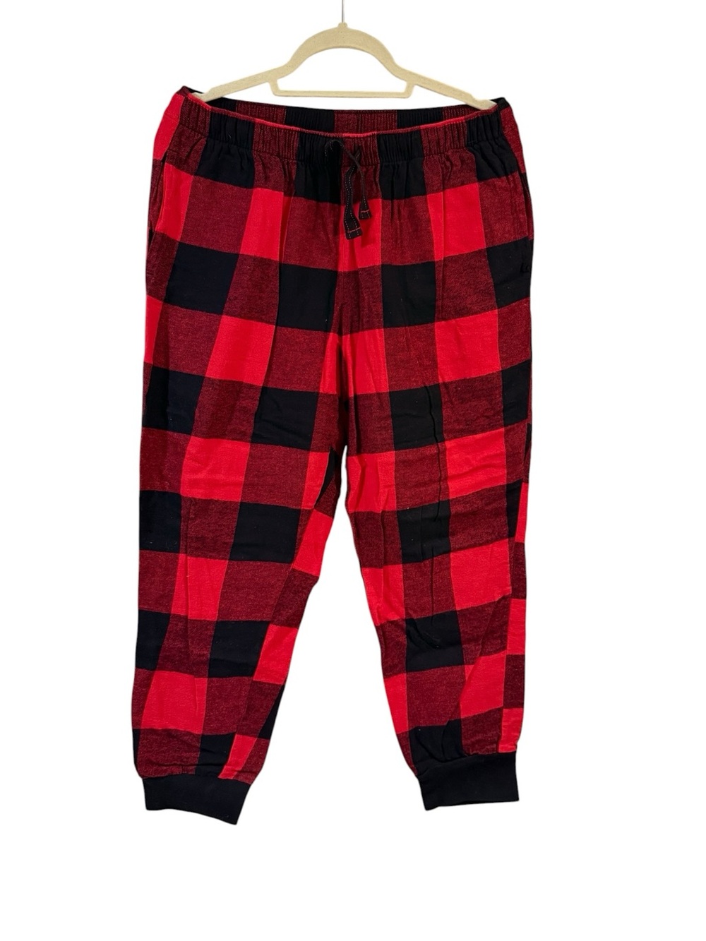 Old Navy Red and Black Buffalo Check Women’s Jogger Pajamas Pant Match the Fam